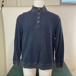 Tommy Bahama Mens Large Blue Button Up Long Sleeve Sweater (464)